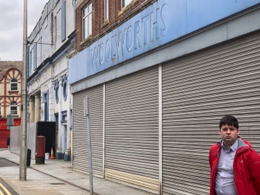 The long derelict Woolworths store on Porth High street.